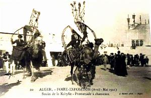 Alger - Foire-Expo de 1921 - Promenade a Chameaux